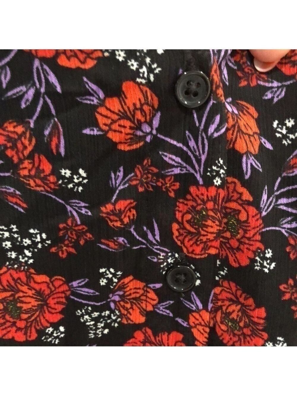 𝅺BANANA Republic Size S long sleeve dress.  Fall winter lined floral NWT - Picture 5 of 7
